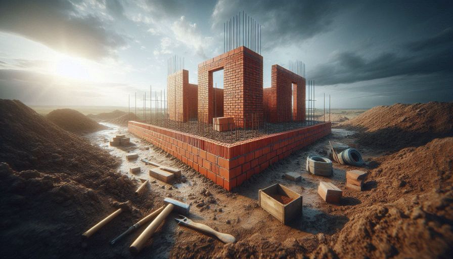 Brick foundation